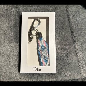Dior Blue and Pink Keychain